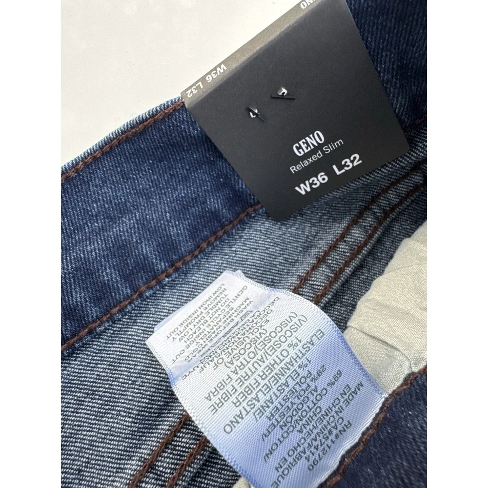 True Religion Geno Relaxed Slim Jeans Mens‎ 36x32 Mirage Wash NWT $164